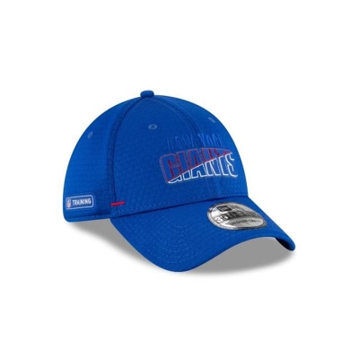 Blue New York Giants Hat - New Era NFL Official Summer Sideline 39THIRTY Stretch Fit Caps USA7841360